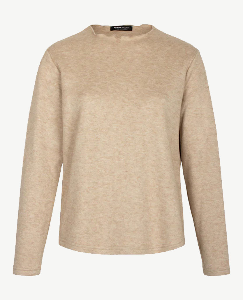 Frank Walder - Pullover - ronde hals - Beige mêlee