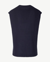 Frank Walder - Slipover met v-hals - Marineblauw