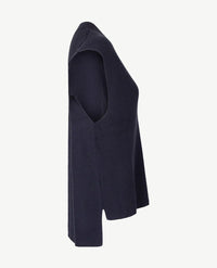 Frank Walder - Slipover met v-hals - Marineblauw