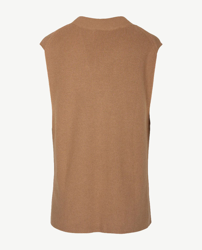 Frank Walder - Slipover v-hals - Camel