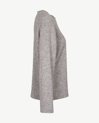 Frank Walder - Top/lichte pullover - ronde hals - Grijs mêlee