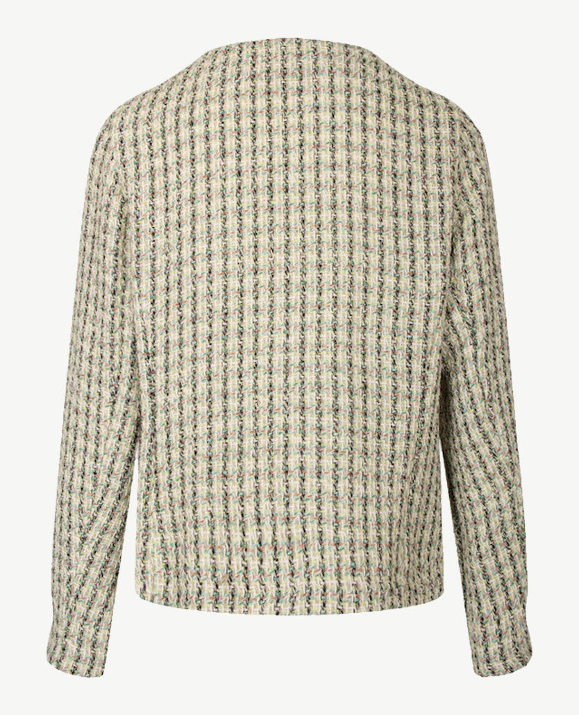 Frank Walder - Vestjasje 'Chanel' - Multi color met zwart, groen en off-white