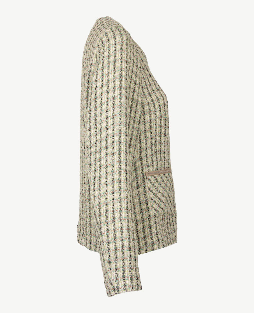 Frank Walder - Vestjasje 'Chanel' - Multi color met zwart, groen en off-white