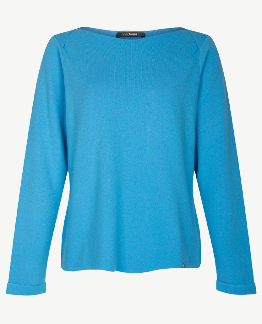 Gollé Haug - Pullover ronde boothals - Azuur