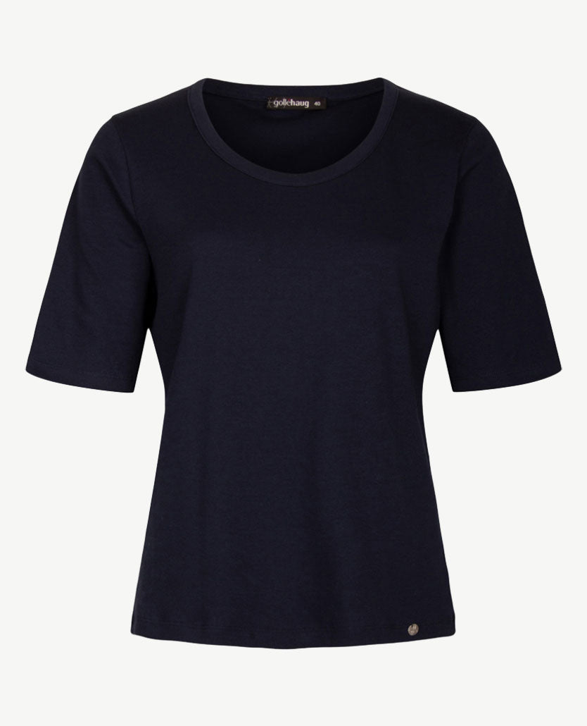Gollé Haug - Top ronde hals - Rib - navy
