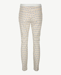 Gardeur - Elastiek rondom - Celin - Normale lengte - Dessin met beige, denim, off-white en blue