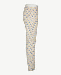 Gardeur - Elastiek rondom - Celin - Normale lengte - Dessin met beige, denim, off-white en blue