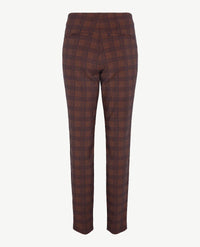 Gardeur - Elastiek rondom - Zene10 - Ruitje - Normale lengte - Navy met cognac