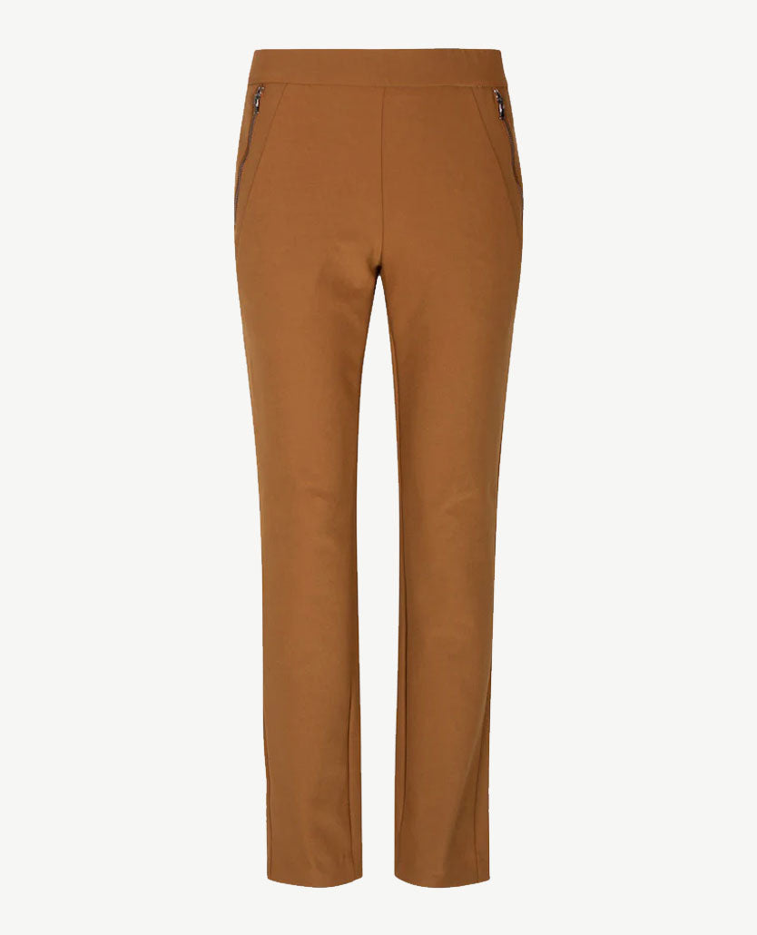 Gardeur - Elastiek rondom - Zene28 - Traveljersey - Normale lengte - Donker Camel