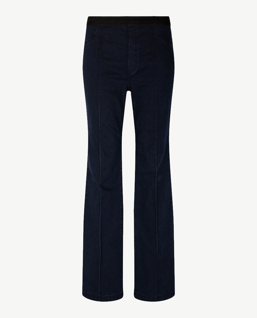 Gardeur - Elastiek rondom - Zilla - Flare jeans - Korte lengte - Darkblue
