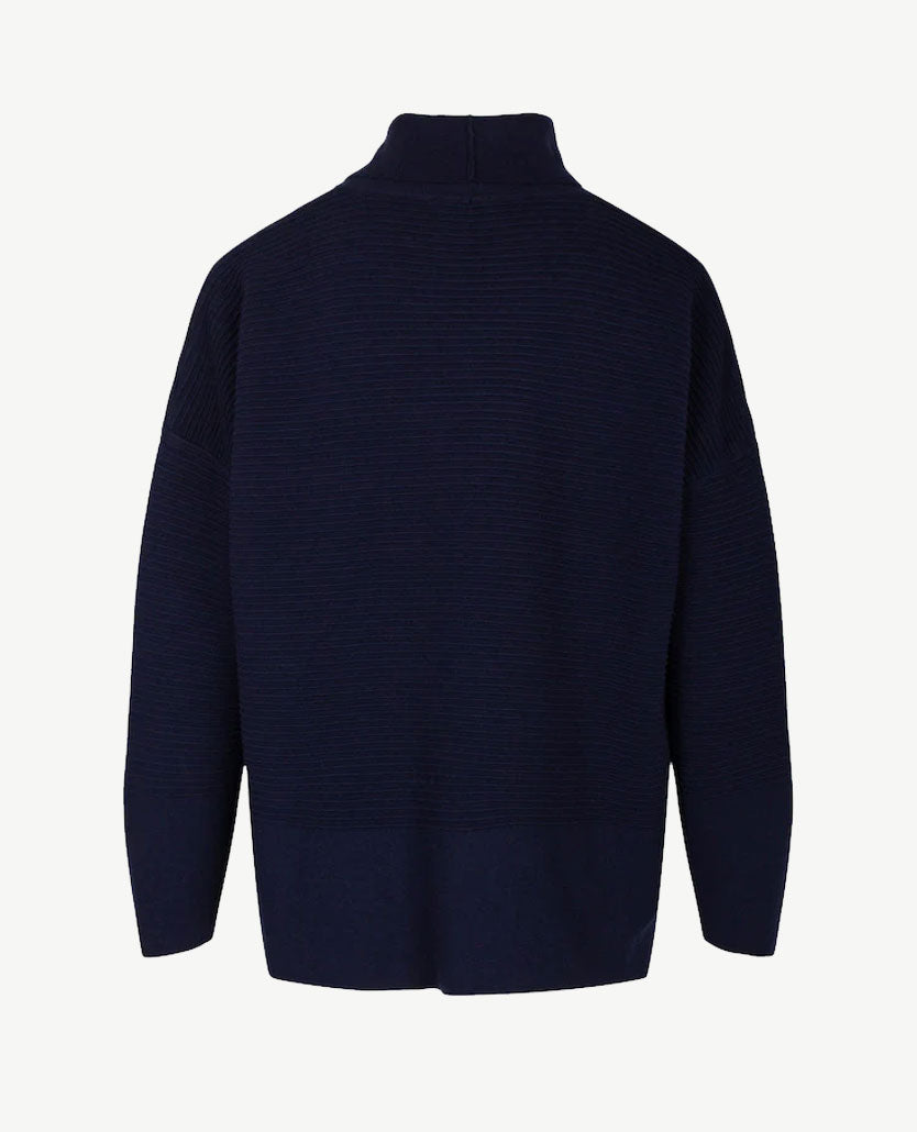 Gollé Haug - Pullover coll - Navy