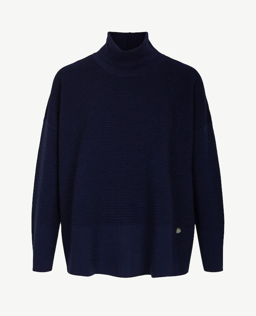 Gollé Haug - Pullover coll - Navy