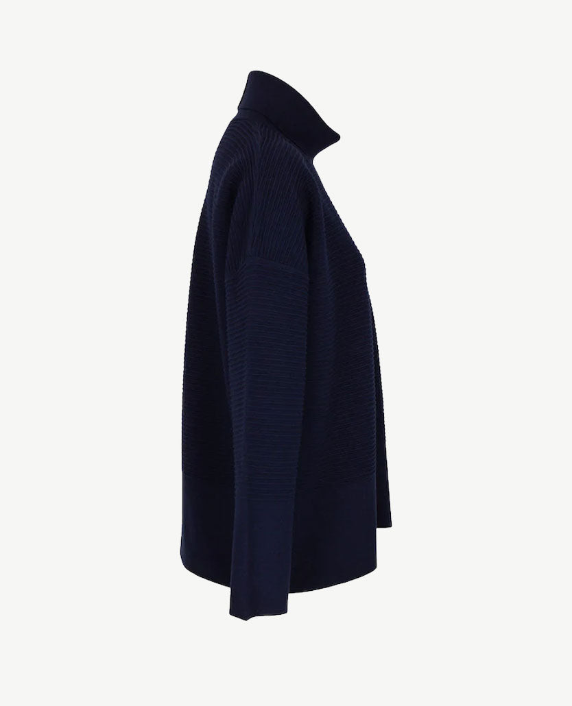 Gollé Haug - Pullover coll - Navy