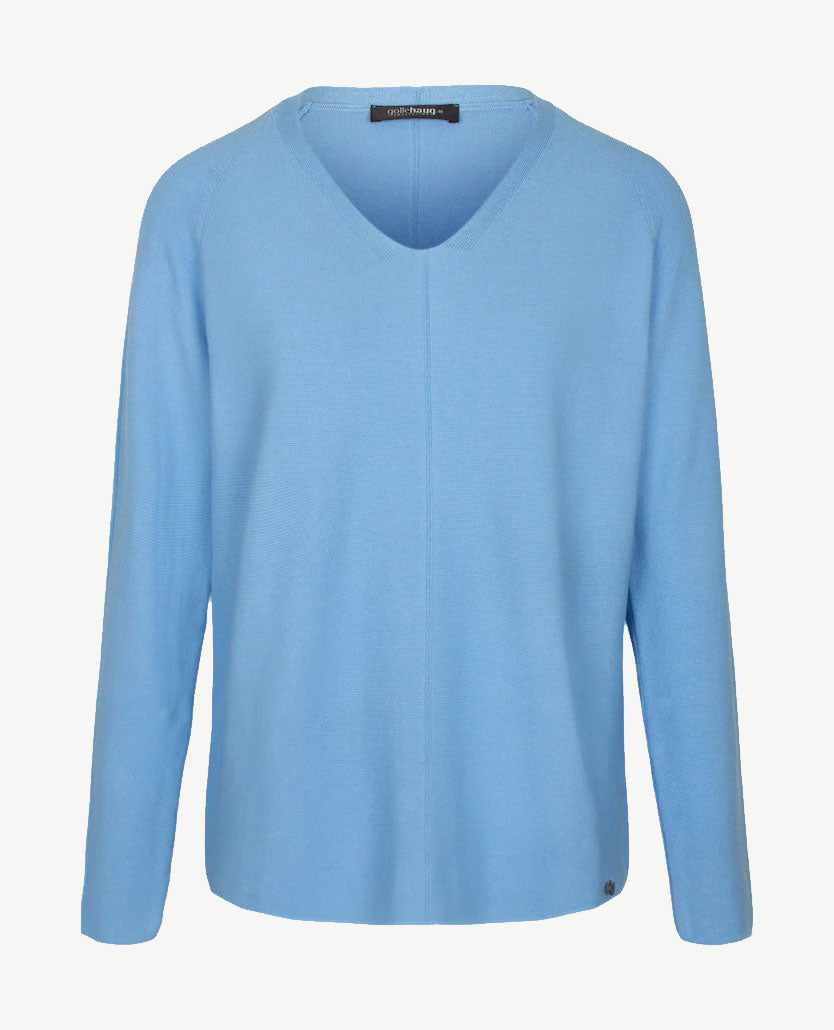 Gollé Haug - Lichte pullover v-hals - Blue