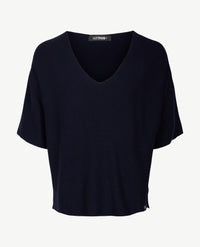 Gollé Haug - Lichte pullover - v-hals - Navy