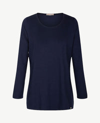 Gollé Haug - Top ronde hals - Navy - extra lang!