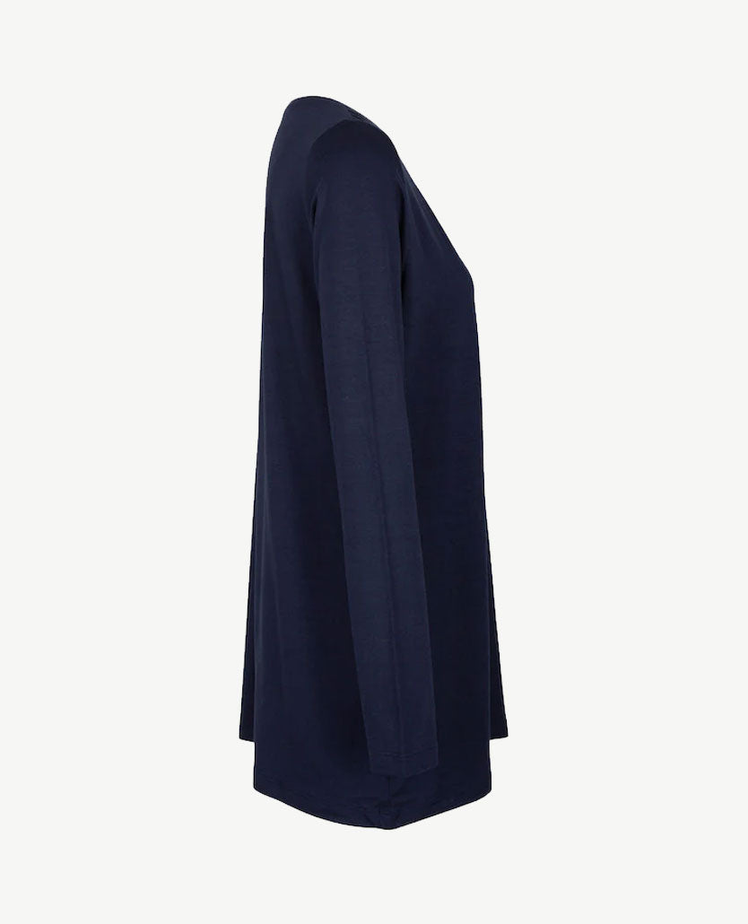 Gollé Haug - Top ronde hals - Navy - extra lang!