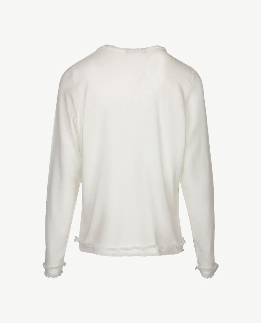 Gollé Haug - Vest - Wit met fringes