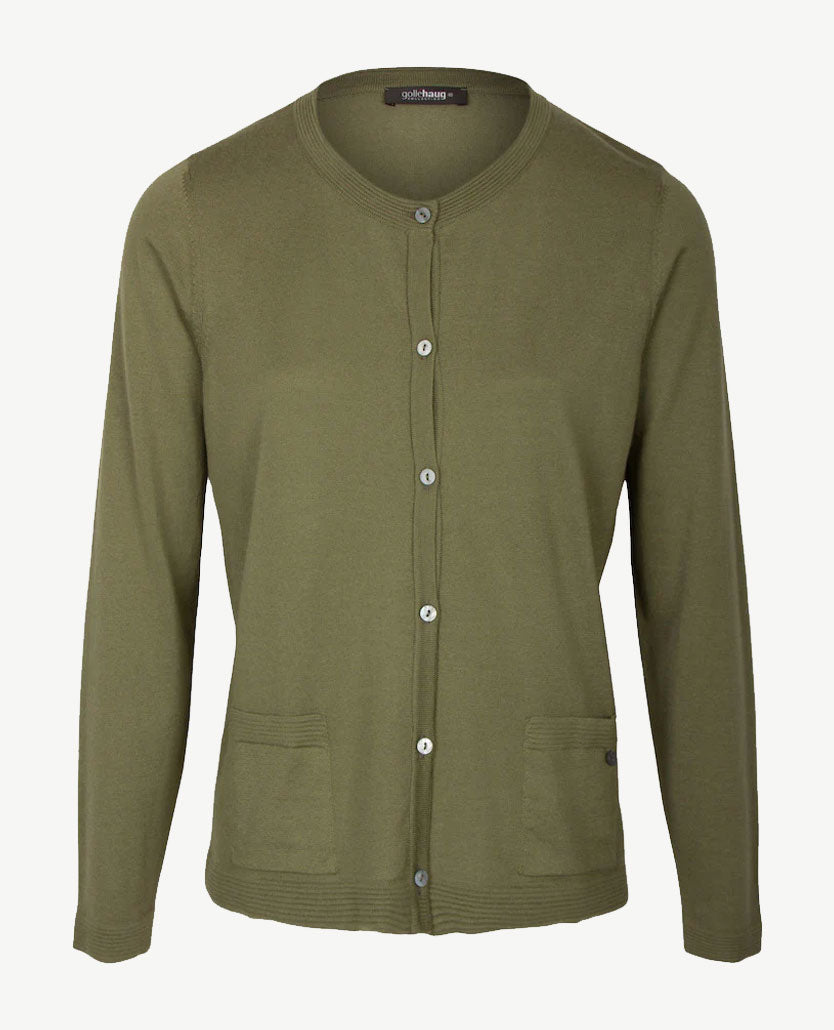 Gollé Haug - Vest - ronde hals - Khaki