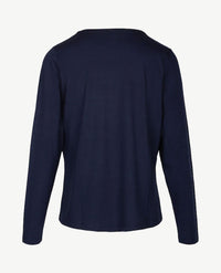 Gollé Haug - Top ronde hals - Lange mouw - Navy