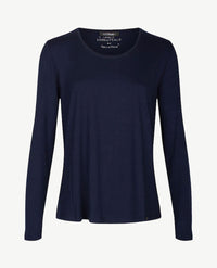 Gollé Haug - Top ronde hals - Lange mouw - Navy