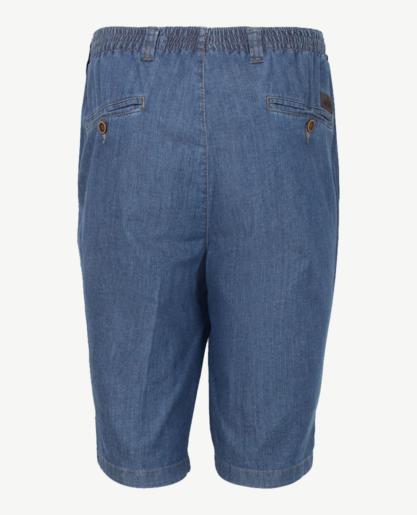 D.Y.P. - Julian - Bermuda/korte broek - Elastische band -  Blauwe Jeans