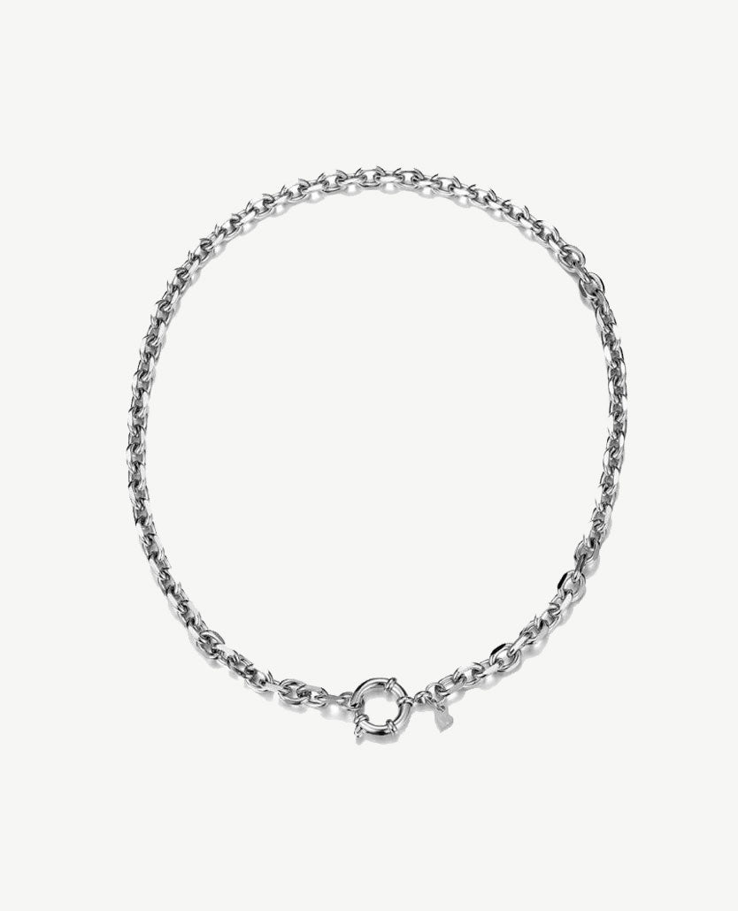 Korte ketting - Schakels - Zilverkleurig