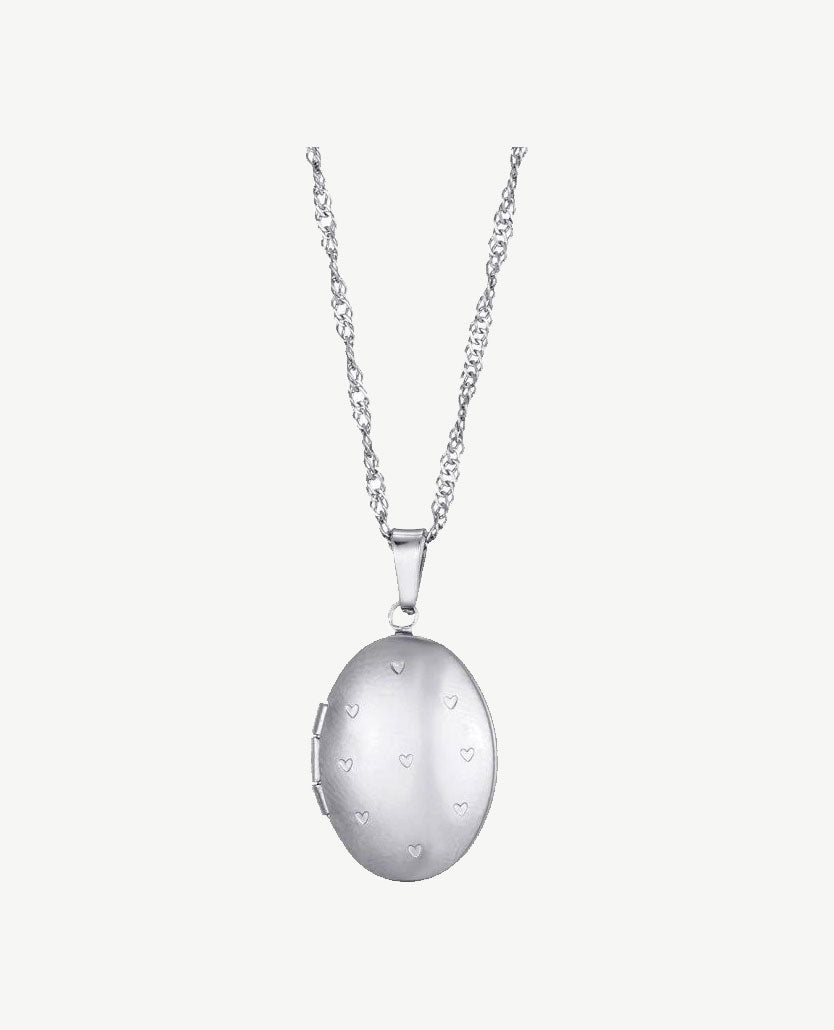 Korte ketting - met medaillon - Zilverkleurig