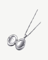 Korte ketting - met medaillon - Zilverkleurig