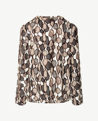 Le Comte - Lichte pullover - Ronde hals - Beiges met grijs, zwart en off-white