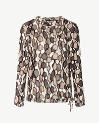 Le Comte - Lichte pullover - Ronde hals - Beiges met grijs, zwart en off-white