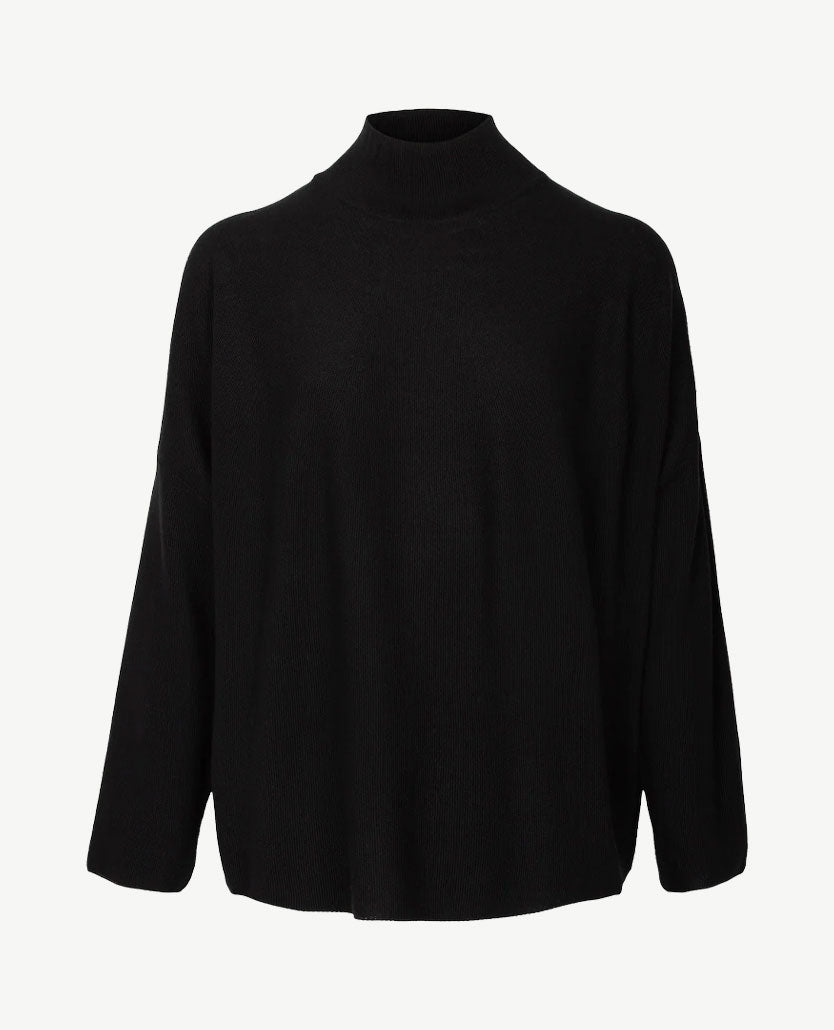 Le Comte - Pullover - Coll - Zwart