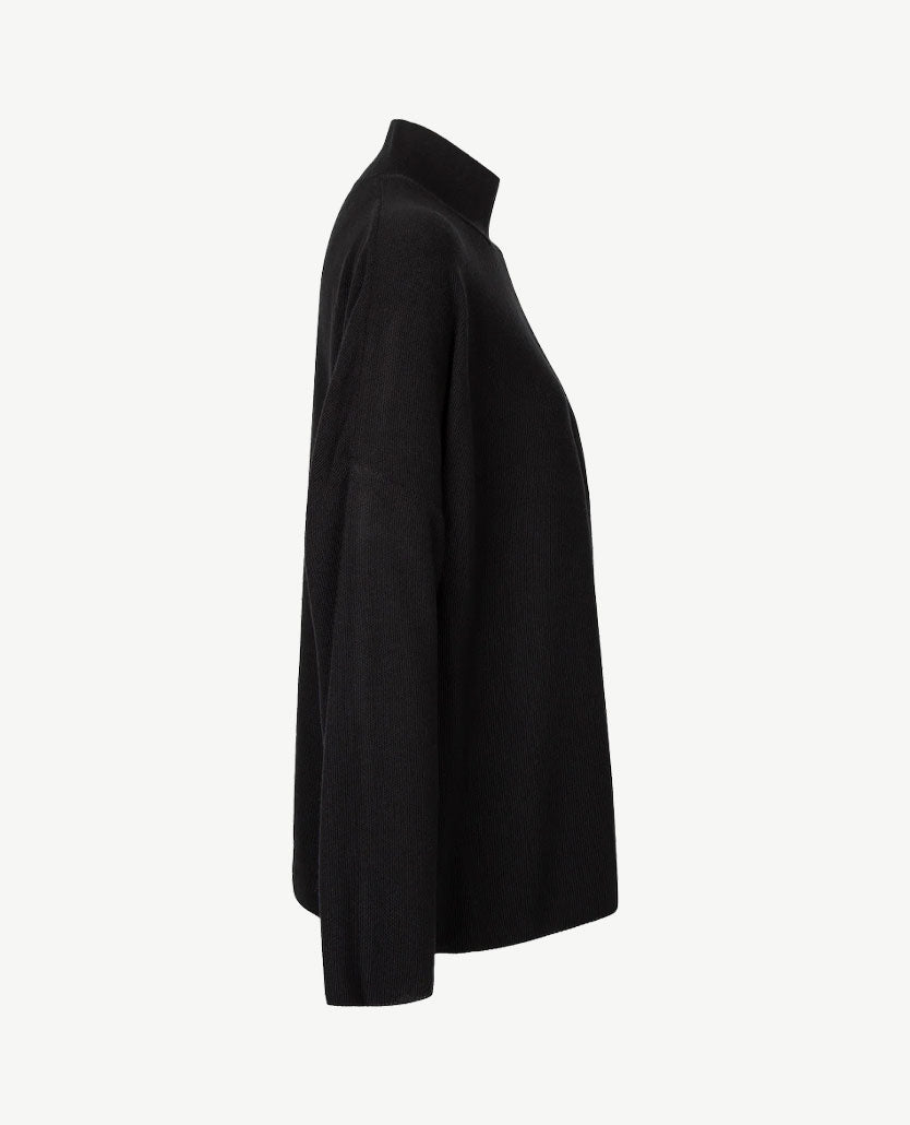 Le Comte - Pullover - Coll - Zwart