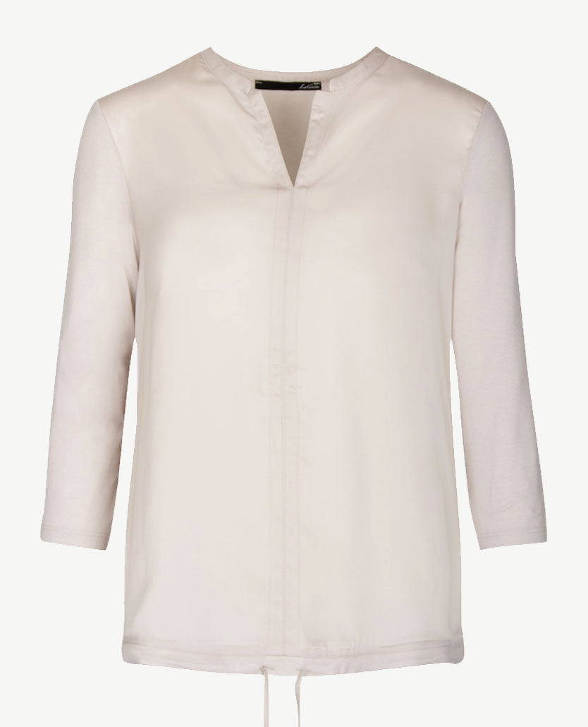 Le Comte - Blouse/tuniek in satijn beige