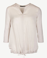 Le Comte - Blouse/tuniek in satijn beige