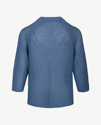 Le Comte - Gebreid vest - Rafblauw