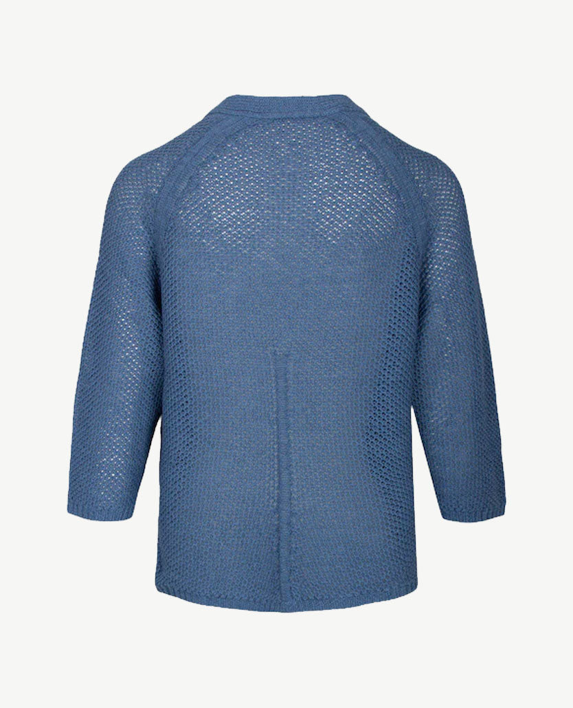 Le Comte - Gebreid vest - Rafblauw