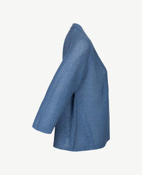 Le Comte - Gebreid vest - Rafblauw
