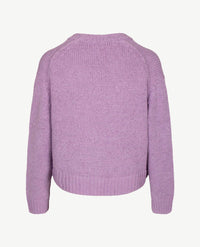 Le Comte - Kort gebreid vest - Lila