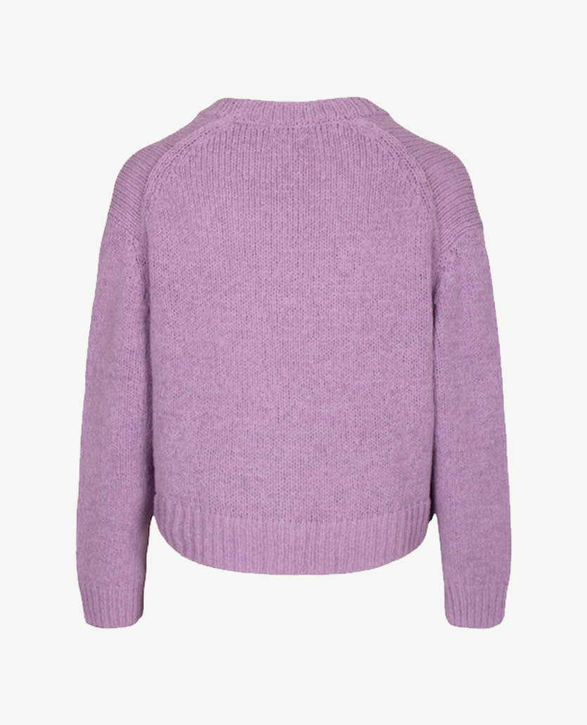 Le Comte - Kort gebreid vest - Lila