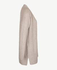 Le Comte - Lang gebreid vest - Beige