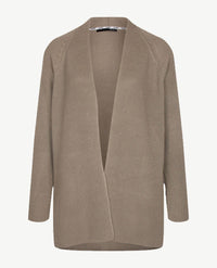 Le Comte - Lang gebreid vest - Donker beige