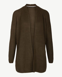 Le Comte - Lang gebreid vest - Khaki