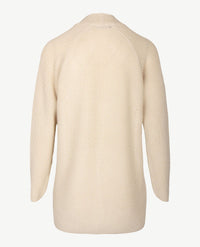 Le Comte - Lang gebreid vest - Licht beige