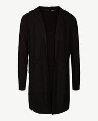 Le Comte - Lang gebreid vest - Zwart