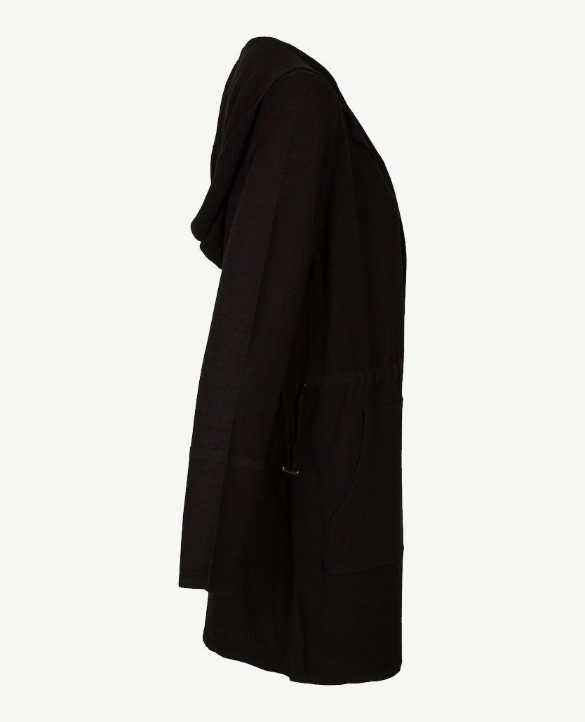 Le Comte - Lang gebreid vest - Zwart