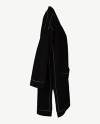 Le Comte - Lang vest - Zwart met beige