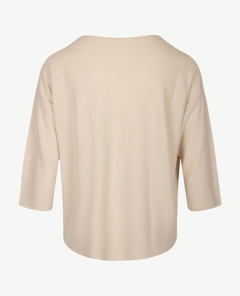Le Comte - Lichte pullover/top - ronde hals - Beige