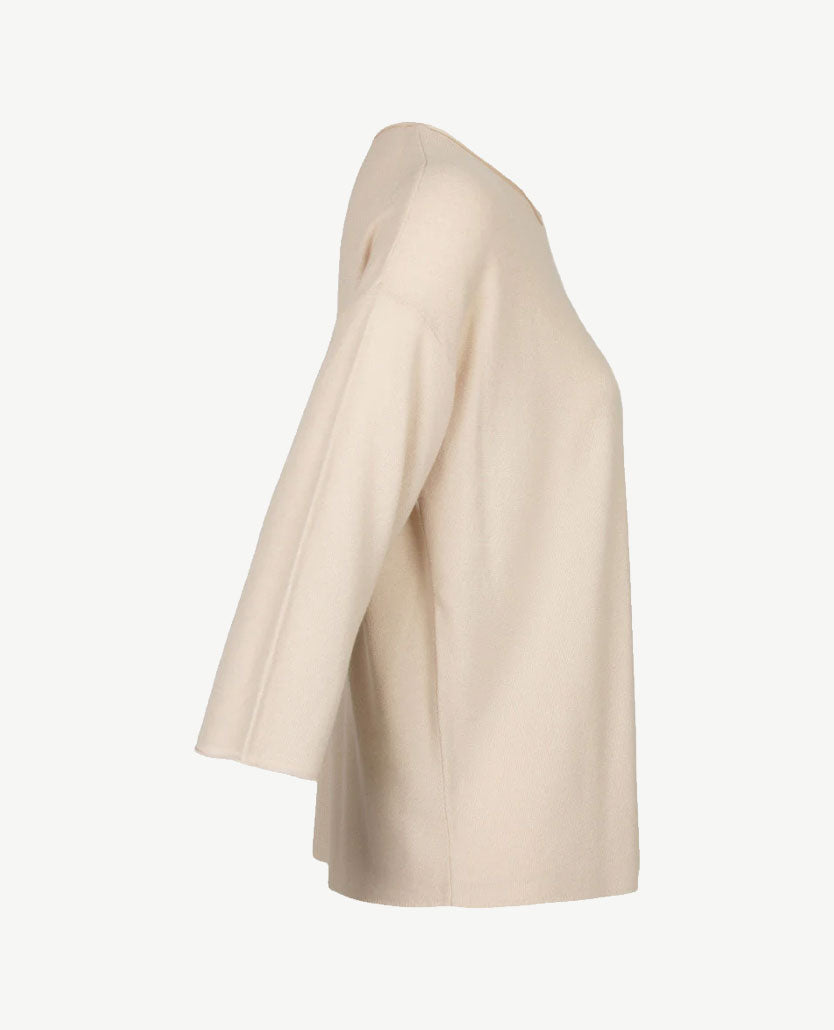 Le Comte - Lichte pullover/top - ronde hals - Beige