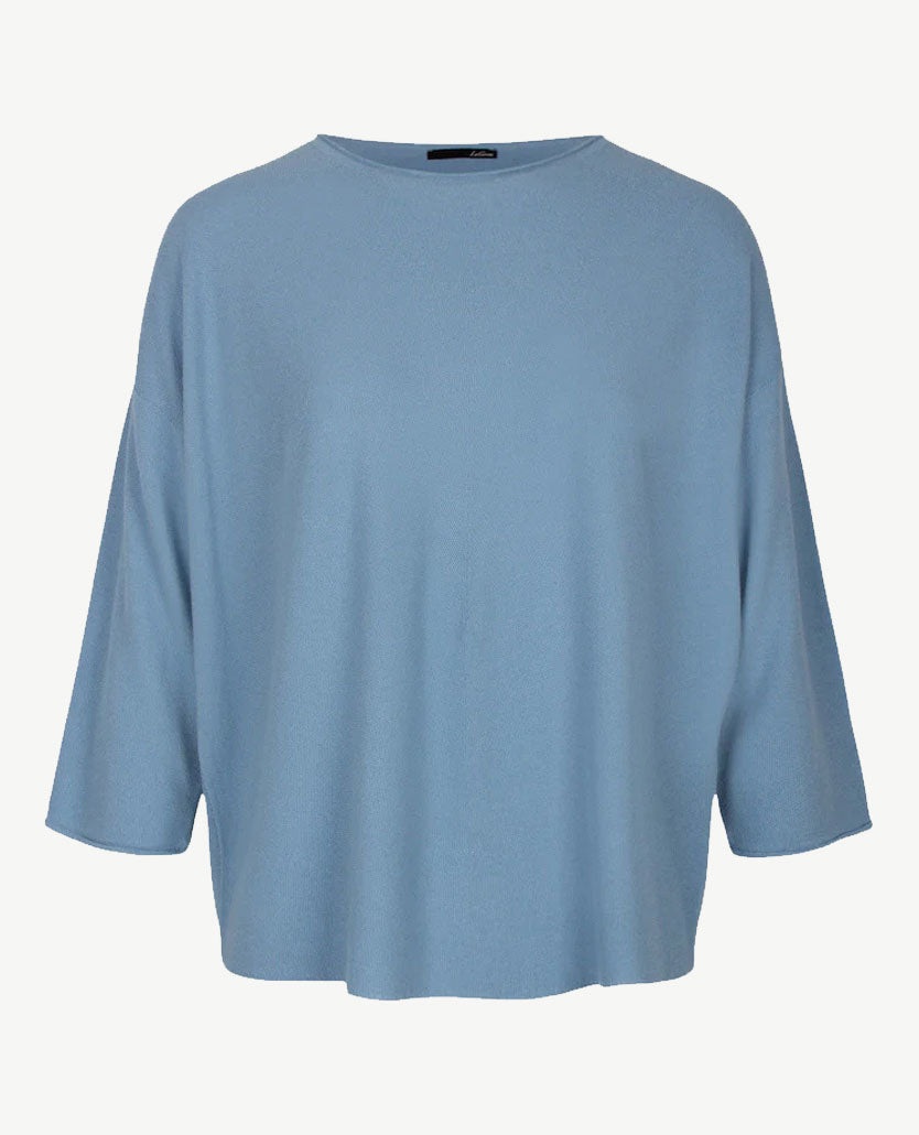 Le Comte - Lichte pullover/top - ronde hals - Blauw